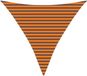 vidaXL Zonneschaduw 3,6 x 3,6 x 3,6 m 100% Polyester Oxford Driehoekig Oranje en bruin