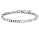 Glanzstücke München Armband zilver 925 zilver zirkonia wit 17 cm