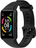 Strap-it Bracelet de montre connectée en silicone - Convient pour Huawei Band 6 - Noir