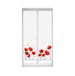 Blindecor Duo Relax Rolgordijn met 2 stuks, transparant, zonder boren, Easy Fix, digitale print, model Klaprozen, 40 x 150 cm (B x H), stofgrootte: 37 x 145 cm