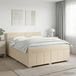 Maison Exclusive - Lit Boxspring avec matelas crème 140 x 200 cm tissu