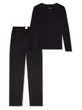 Schiesser Dames pyjama Mix & Relax zwart