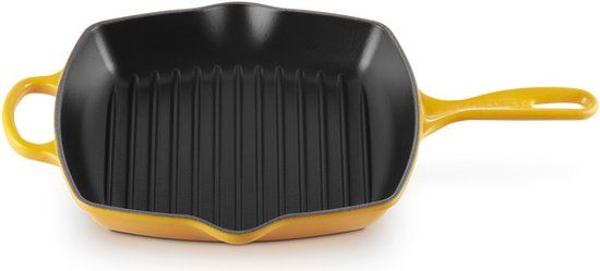 Le Creuset Grillpan Signature - Nectar - 26x26cm - Yellow - Cast Iron