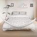 400 TC Coton biologique gris avec imprimé floral ensemble de literie 200x200 cm