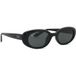 Ray-Ban Rb4441d Ovale Zonnebril, Zwart/Donker Grijs, 53 mm