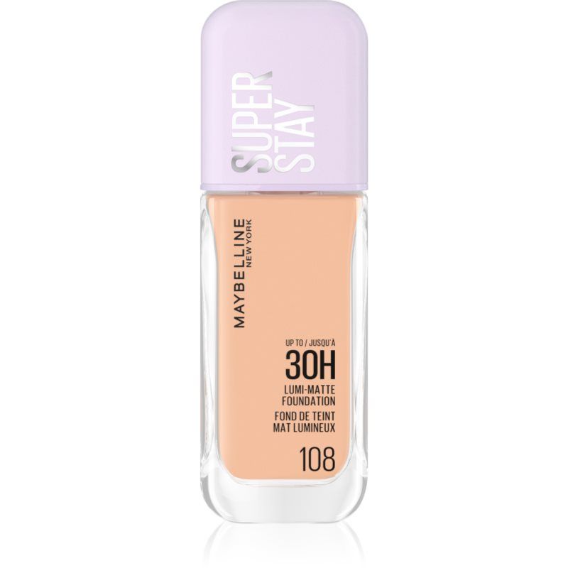 Maybelline New York L'OREAL Maybelline Super Stay 30H Lumi-Matte Foundation 108 Zeer Licht-Licht