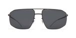 Mykita Santeri Lunettes de soleil unisexe noir géométrique gris 59mm