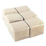 Hostelnovo SERVILLETAS ECO (6) met 600 gerecyclede papieren servetten, klein en individueel, 100% recyclebaar en biologisch afbreekbaar, ideaal voor cocktails, modern design, gevouwen 10 x 10 cm,Eco