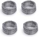 Merkloos / Sans marque Dulimex B.V. Rolletje ijzerdraad / binddraad - 4x - staal verzinkt - 1.8 mm x 50 meter - hobbydraad