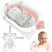 Ricokids Opvouwbaar babybadje met inzetstuk wit-roze