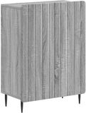 vidaXL Badkamer Opbergkast ZWOLLE Grijs Sonoma 59,5 x 31 x 79,5 cm