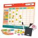 TINIOP® - Magnetisch beloningsbord voor kinderen – week- en dagelijkse planner met geïllustreerde magneten en smiley – organisatie, autonomie, positief gedrag – bevestiging voor koelkast of muur