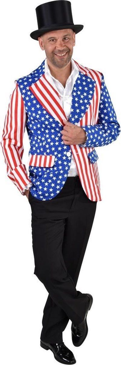 Magic design Colbert Usa Heren Polyester Maat M - Multicolor