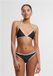 Urban Classics Retro Triangelbikini Bikini Set zwart-wit XL Polyester