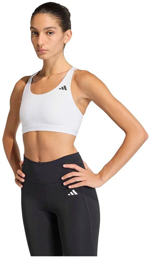 Adidas Optime Essentials Workout Sportbeha Medium Impact Wit XS Vrouw