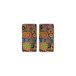RV beschermhoes gemaakt van leer voor Samsung Galaxy A01 Psychedelic Rad