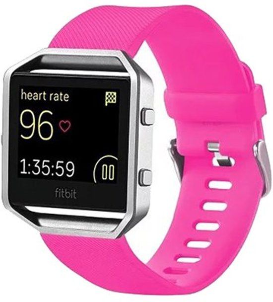 By Qubix Qubix FitBit Blaze sport horloge band / siliconen - Magenta