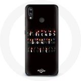 Huawei P20 Lite Hoesje Stranger Things Poster Friends Don't Lie Merry Christmas Maniacase