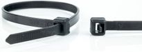 WKK Colsonband 2.5x100mm résistant à la chaleur (120°C) noir - par 100 pièces