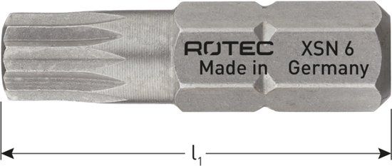 Rotec schroefbit, BASIC, XZN M5x25mm (veeltand) (2st.)