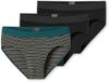 SCHIESSER Rio-slip Heren 3-pack Assorti 17 Gemeleerd Katoen/Elastaan 4XL