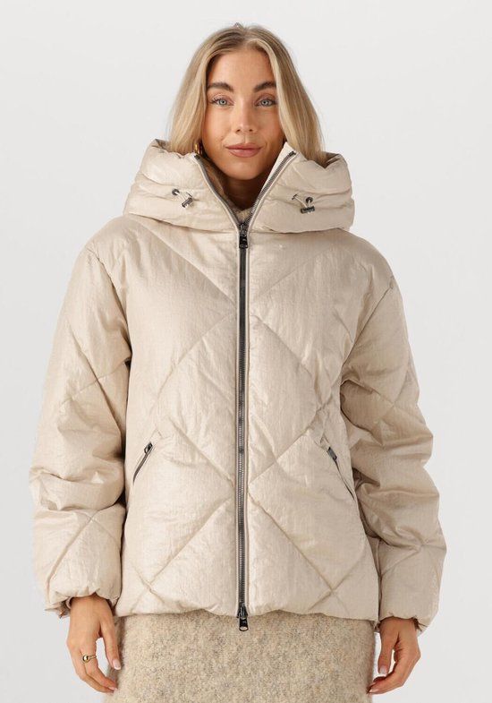 Beaumont Nowy Puffer Jacket - Women's Winter Coat - Creme - Size 38