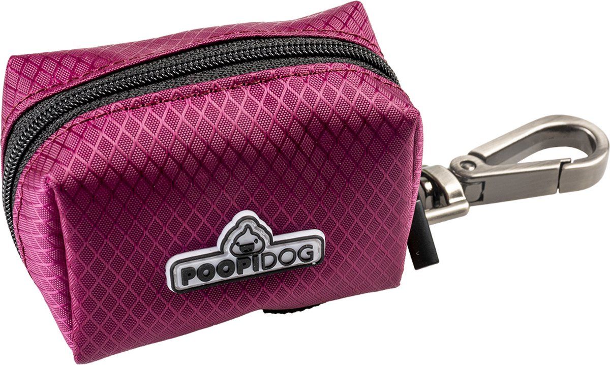 AQL - Duvoplus Duvoplus Poepzakjes dispenser nylon Paars 14x7x6cm