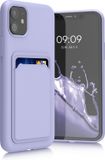 kwmobile Apple iPhone 11 hoesje met pasjeshouder - TPU case in lavendel