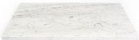 Saniclass Dia Wastafelblad - 80x46cm - Marmer - Wit Gepolijst