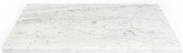 Saniclass Dia Wastafelblad - 80x46cm - Marmer - Wit Gepolijst