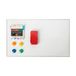 OFITURIA Magnetisch whiteboard, met aluminium frame, gemakkelijk te reinigen, 500 x 300 mm, met viltstiften, magneten en gum (COM0057)
