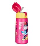 Minnie Thermosfles, voor kinderen, met rietje, 460 ml, BPA-vrij, kleuterschool, basisschool, roestvrij staal, temperatuurbestendigheid tot 24 uur