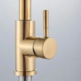 StarTech Keukenmengkraan - Uittrekbare spoelmengkraan - 360° draaibaar - Éénhendel - Monobloc montage - Warm en koud water - Keramische cartridge - Goudkleurig