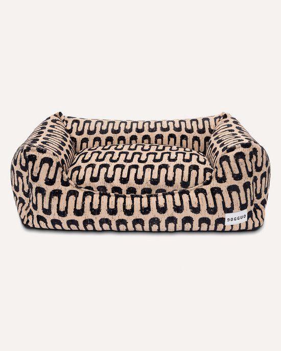 Dogguo Retro Wave Sofa - Beige Zwart M