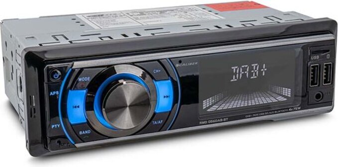 Caliber RMD056DAB-BT Autoradio met Bluetooth - DAB - DAB+ - USB, SD, AUX, FM - 1 DIN - Enkel DIN - Handsfree bellen - USB Oplaadpoort - Afstandsbediening