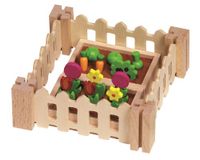 Accessoires Mein kleiner Garten Accessoires: Beet 7,7 x 5,3 x 1,8 cm, Holz, 32 Teile, per Set