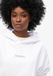 Superdry Core Logo City hoodie met losse pasvorm - Dames - Hoodies - Katoen - Briljant wit