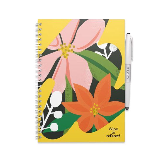 MOYU Uitwisbaar Notitieboek A5 - Flower Vibes - Premium Cover