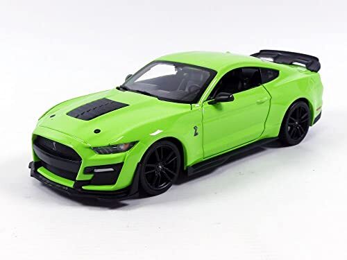 maisto 31532 compatibel met Ford Mustang Shelby GT500, lichtgroen, 2020, 1:24, kant-en-klaar model