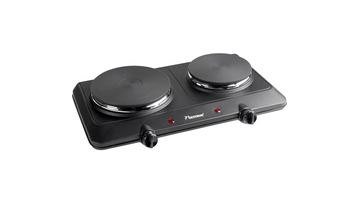 Bestron AHP250D - Elektrische kookplaat - 2 zones - Grijs