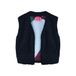 POM Amsterdam teddy gilet - donkerblauw
