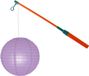 Sans marque Support de lanterne 40 cm - avec lanterne - lilas violet - D25 cm