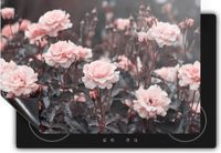 Chefcare Inductie Beschermer Roze Rozen Bloemen - 77x59 cm