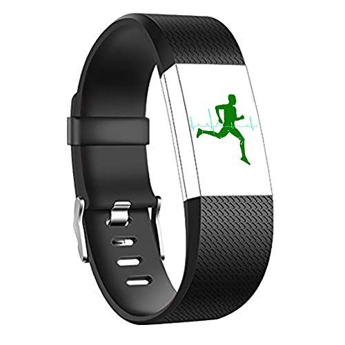 By Qubix Qubix - Fitbit Charge 2 sportbandje - Maat: Small - Zwart