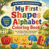 My First Shapes Alphabet Coloring Book