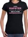 Bellatio Decorations Shoppartners Bv Ik ben kapster wat is jouw superkracht - t-shirt zwart voor dames - kapster kado shirt L