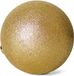 Gerimport Kerstbal - kunststof - goud - glitters - D20 cm