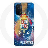 Maniacase Hoesjes voor Oppo A74 5G FCP porto blauwe achtergrond