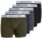Jack & Jones Boxershorts Plus Size 5-pack Forest Night Effen Mannen 7XL