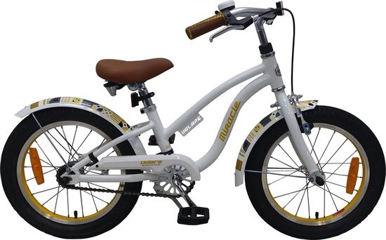 Volare Miracle Cruiser Kinderfiets - Meisjes - 16 inch - Wit -... Wit